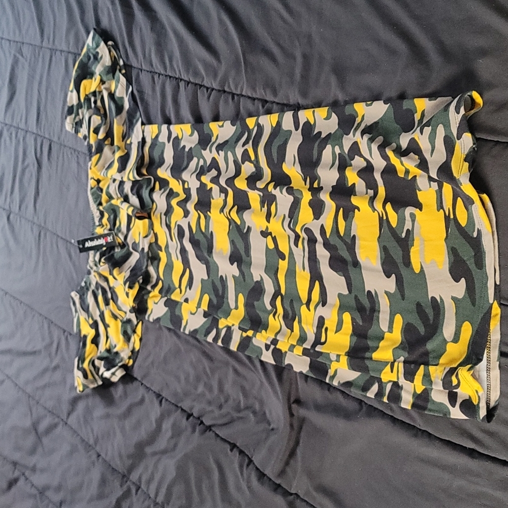 Camouflage mini dress